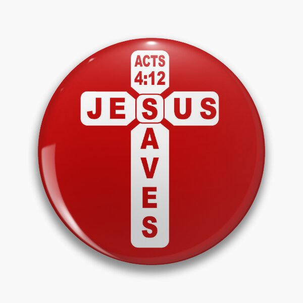 Item preview, jesus saves - bible verse from Acts 4 12 - christian typography white design designed and sold by ZechJohnRB.