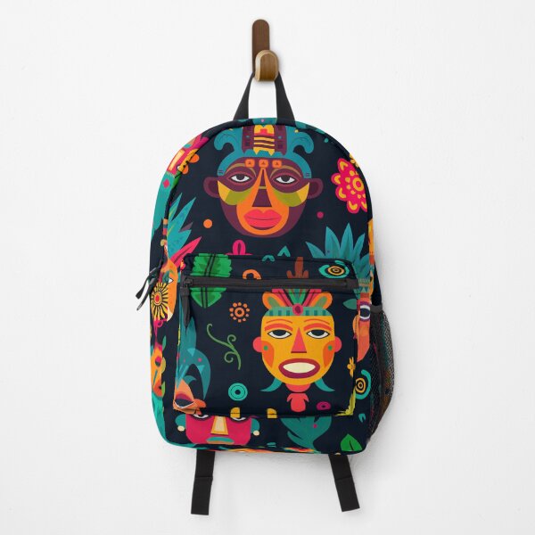 Item preview, Mayan Aztec Boho Tribal Ethnic Masks designed and sold by Vector Scout Lab.