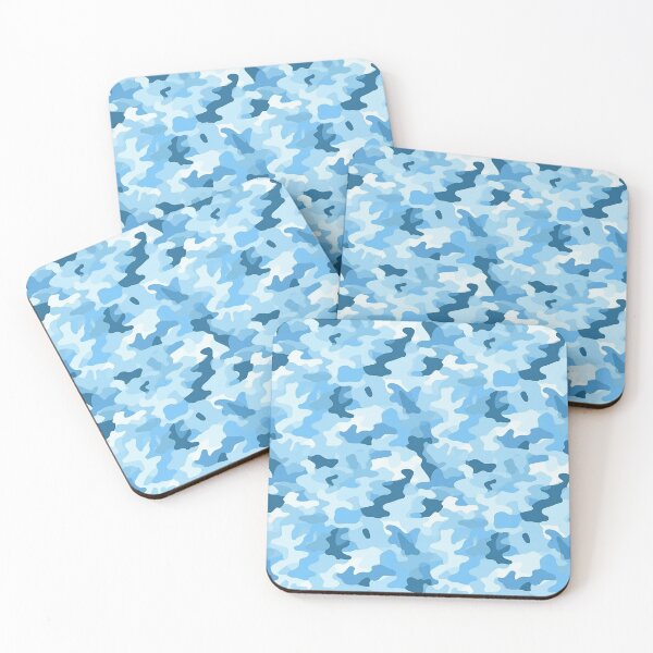 Item preview, Cool Blue Camouflage Seamless Pattern for Serene Designs designed and sold by CodedCraftsShop.