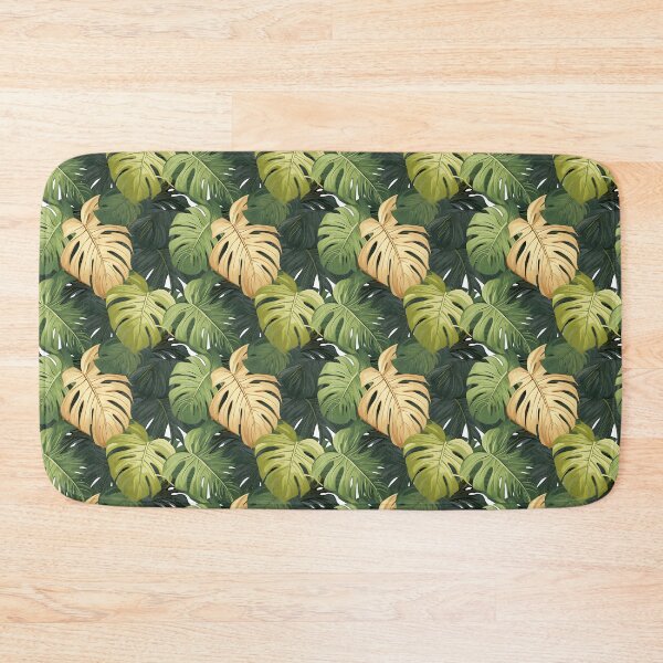 Item preview, Monstera Tropical Leaves Abstract Mosaic designed and sold by HisoTorDesign.