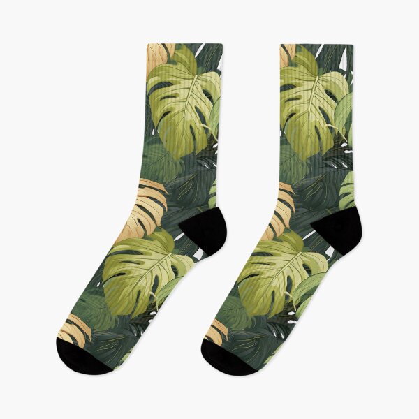Item preview, Monstera Tropical Leaves Abstract Mosaic designed and sold by HisoTorDesign.