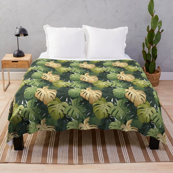 Item preview, Monstera Tropical Leaves Abstract Mosaic designed and sold by HisoTorDesign.