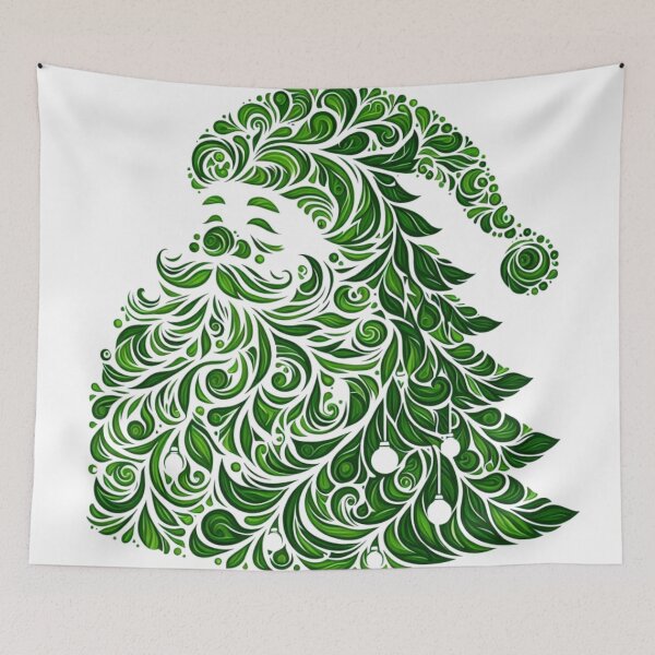 Item preview, Santa Claus Merry Christmas Tree  designed and sold by LoveDesignMania.