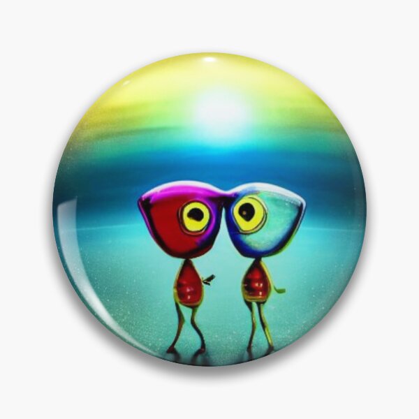 Item preview, Celestial Sweethearts – Alien Love Art Print designed and sold by SmartDesignByBB.