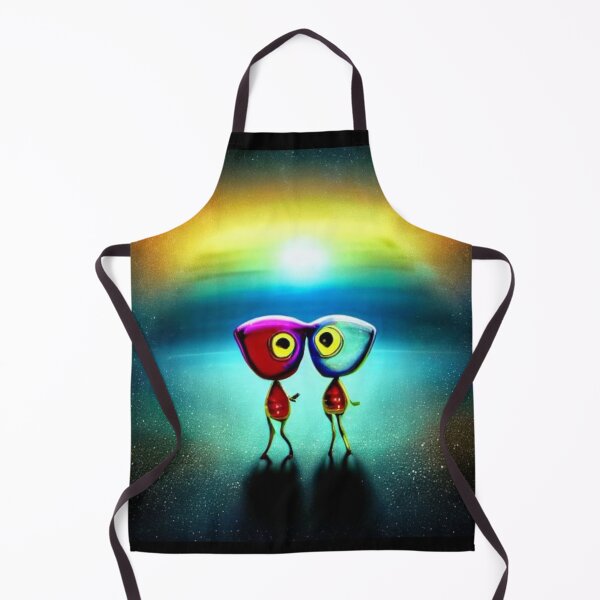 Item preview, Celestial Sweethearts – Alien Love Art Print designed and sold by SmartDesignByBB.