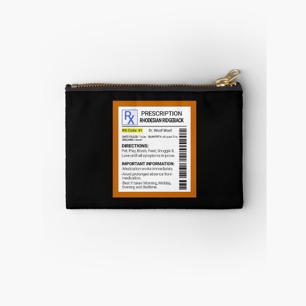 Item preview, RX Prescription Rhodesian Ridgeback Funny Dog Gift  designed and sold by Guarddogdrive.