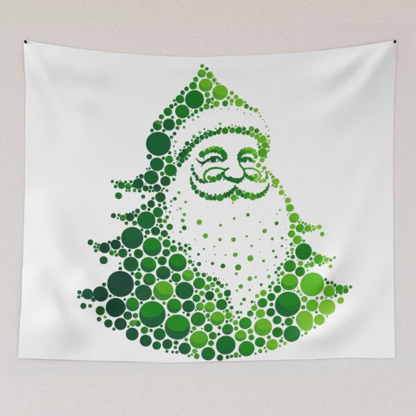 Item preview, Santa Claus Merry Christmas Tree  designed and sold by LoveDesignMania.