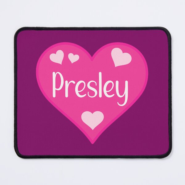 Item preview, Presley Name Pink Heart designed and sold by Jeallan Designs.