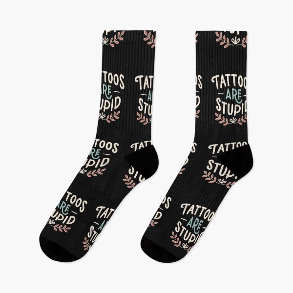Item preview, Tattoos Are Stupid Funny Sarcastic Tattoo designed and sold by pugshowsfashion.