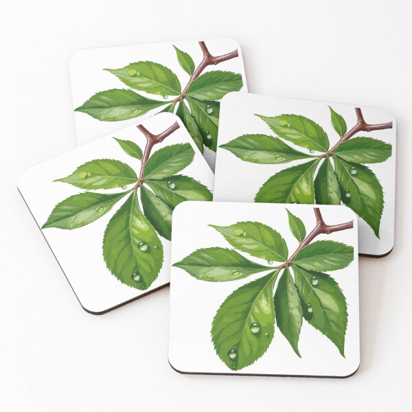Item preview, Realistic leavewith dew drop generated AI and convert to vector designed and sold by WhiteDoveArt.