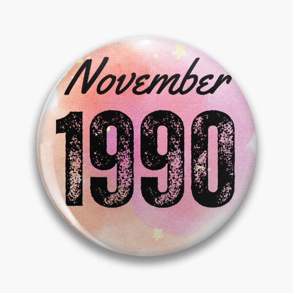 Item preview, November 1990 Birthday designed and sold by NumbersFort.