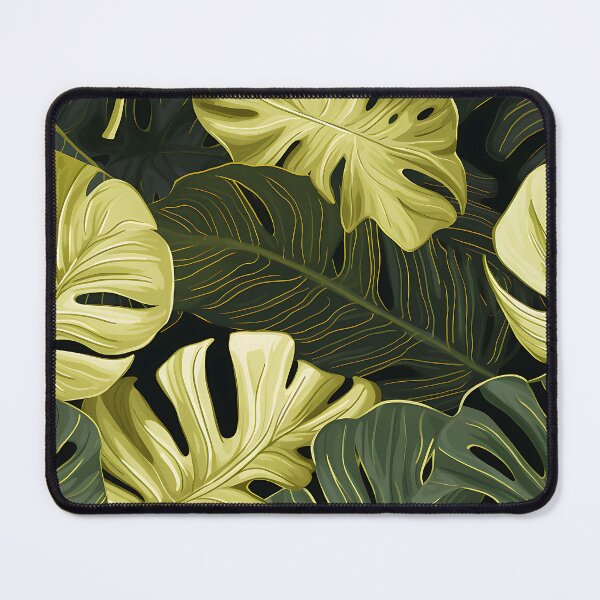 Item preview, Monstera Tropical Leaves on a Dark Background designed and sold by HisoTorDesign.