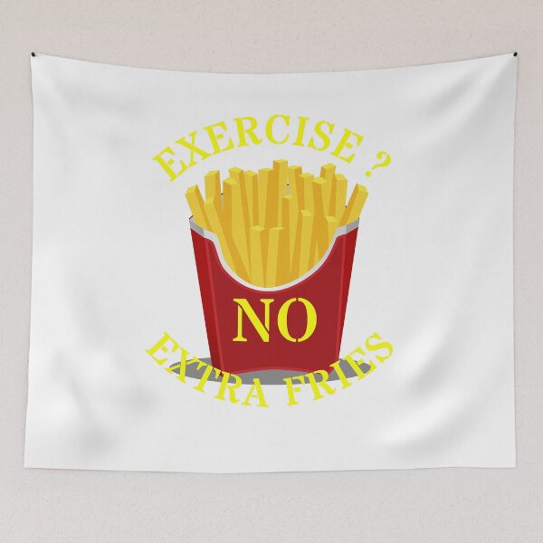 Item preview, Exercise no extra fries designed and sold by Delpieroo.