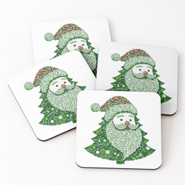 Item preview, Santa Claus Merry Christmas Tree  designed and sold by LoveDesignMania.