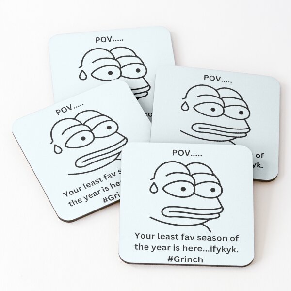 Item preview, Funny xmas meme: POV...you're in the grinch club designed and sold by QUOT-s.