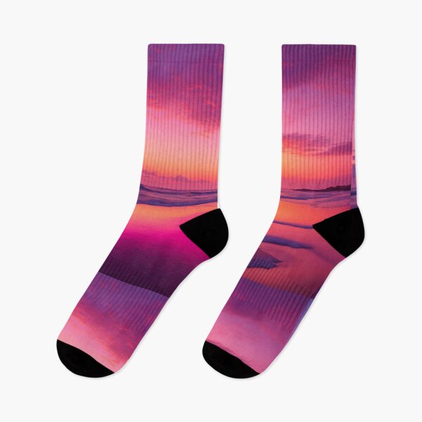 Item preview, Hot Pink Beach Ocean Sunset, Pink Cotton Candy Sky designed and sold by newburyboutique.
