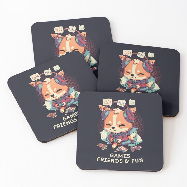 Item preview, Games, friends and fun // Cute corgi gamer, puppy playing designed and sold by Geekydog.