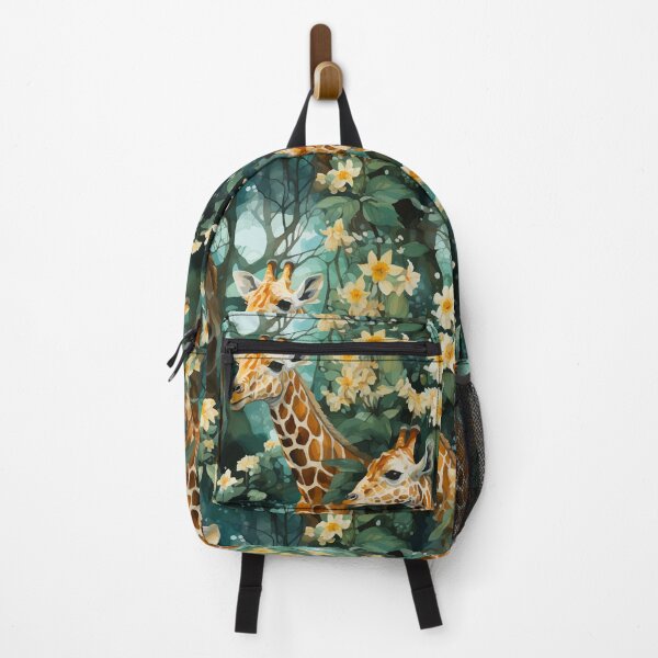 Item preview, Giraffes in Floral Forest Pattern designed and sold by Blue-Banana.