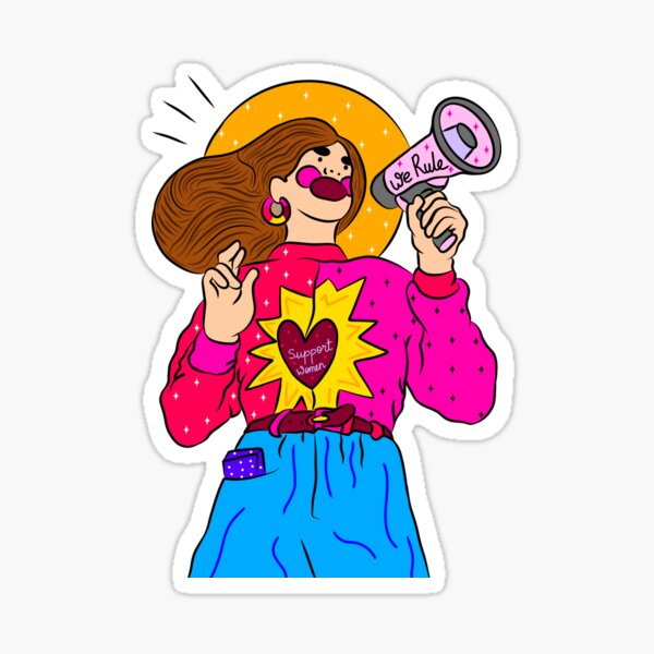 Strong woman love Sticker