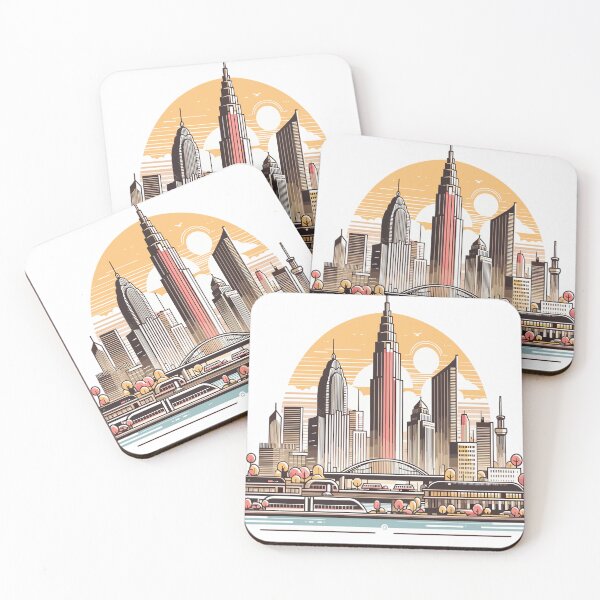 Item preview, Modern city silhouette designed and sold by LongIslandDesgn.
