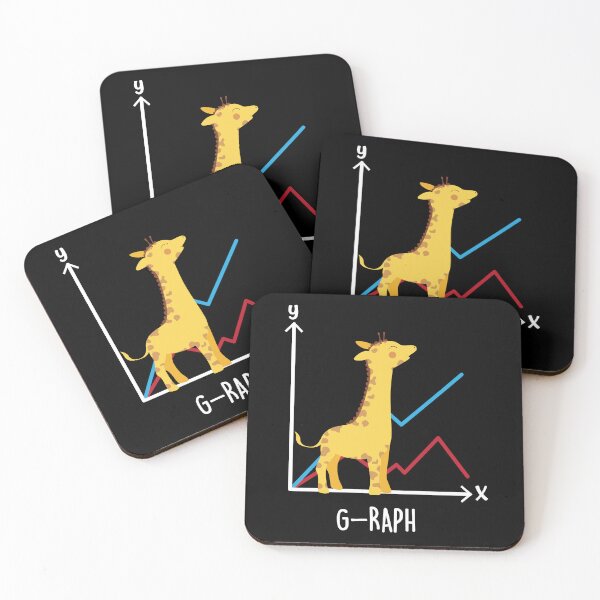 Item preview, Cute Giraffe Graph Animal Pun designed and sold by ScienceCorner.