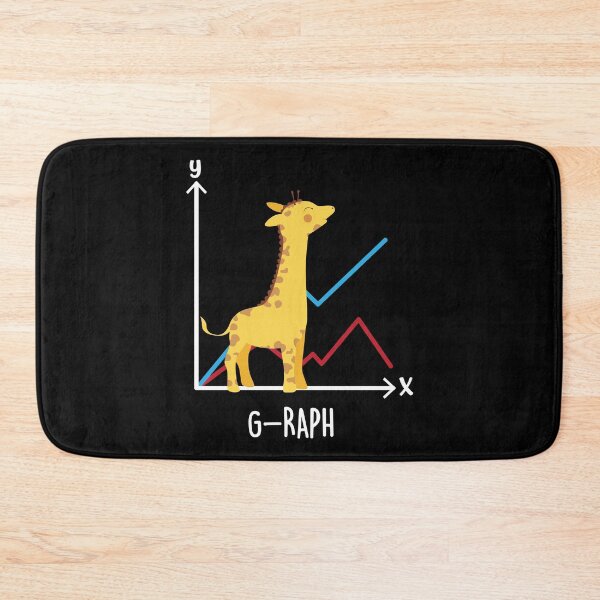 Item preview, Cute Giraffe Graph Animal Pun designed and sold by ScienceCorner.