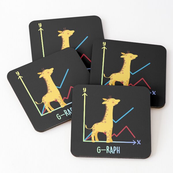 Item preview, Cute Giraffe Graph Animal Pun designed and sold by ScienceCorner.