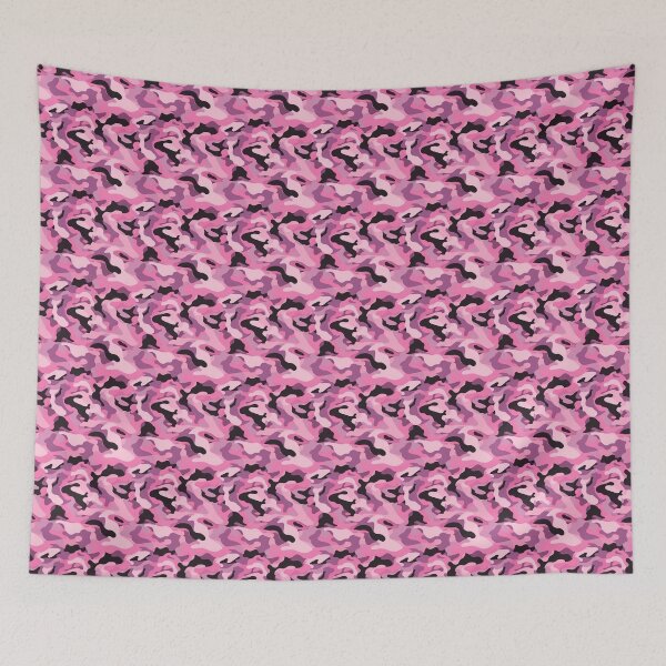 Item preview, Dark Pink Camouflage Seamless Pattern for Bold Fashion designed and sold by CodedCraftsShop.