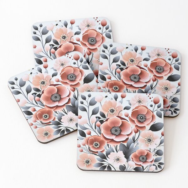 Item preview, The Conic Retro "Scandinavian Floral" Collection #18 designed and sold by DesignVistaHub.