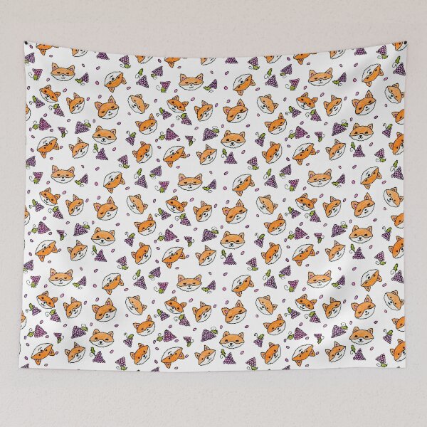 Item preview, Joyful Pattern with Foxes designed and sold by Shiritoru.