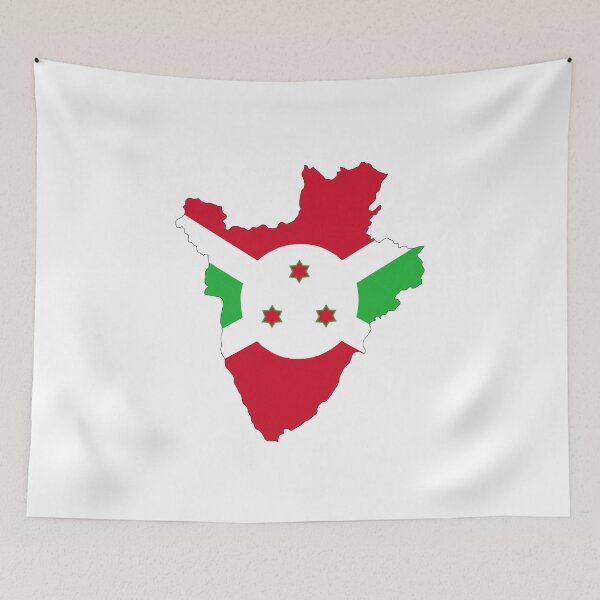 Item preview, burundi flag map designed and sold by tony4urban.