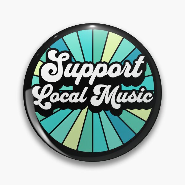 Item preview, Support Local Music Retro Look designed and sold by lizardisland.