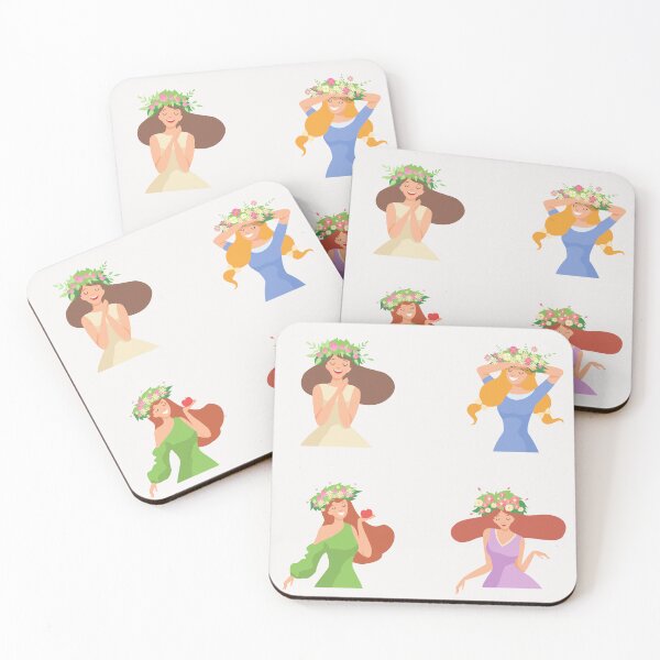 Item preview, happy young girls in spring time designed and sold by huape.