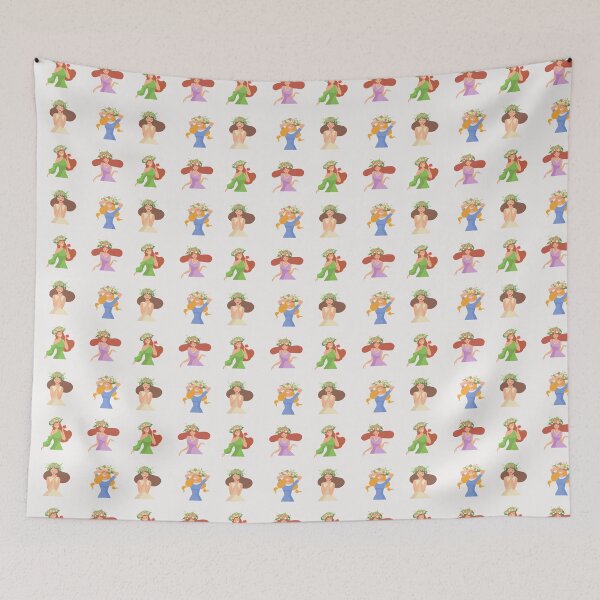 Item preview, happy young girls in spring time designed and sold by huape.
