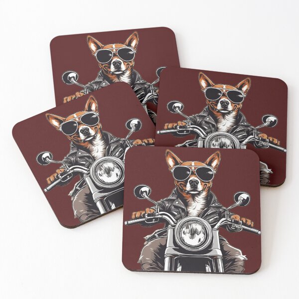 Item preview, Cool Dog On a Motorcycle designed and sold by BigusPanda.