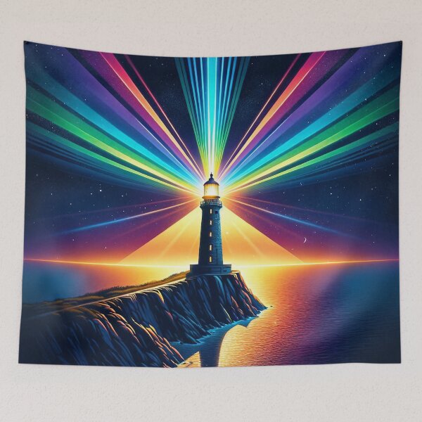Item preview, Rainbow Beam Lighthouse designed and sold by divinedeco1925.