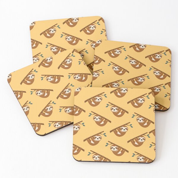 Item preview, Sloths on yellow designed and sold by reneesillus.
