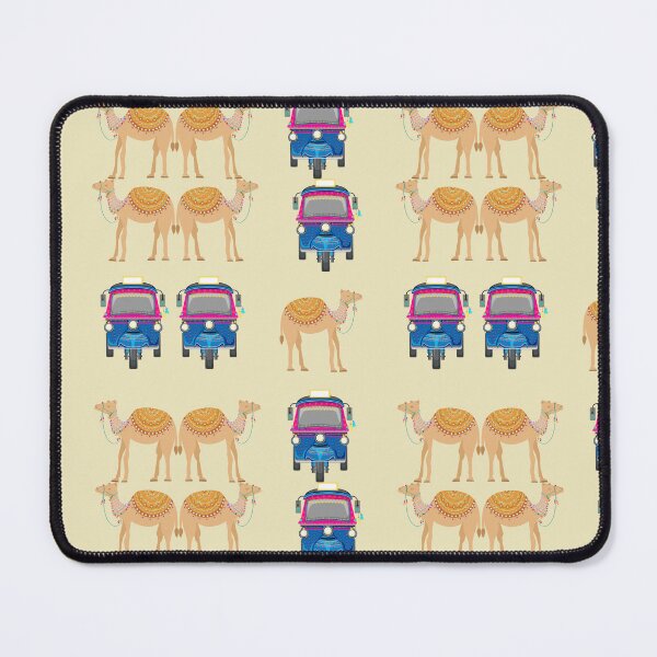 Item preview, Camel , Rickshaw Indian print  designed and sold by Anisha  Vaz.