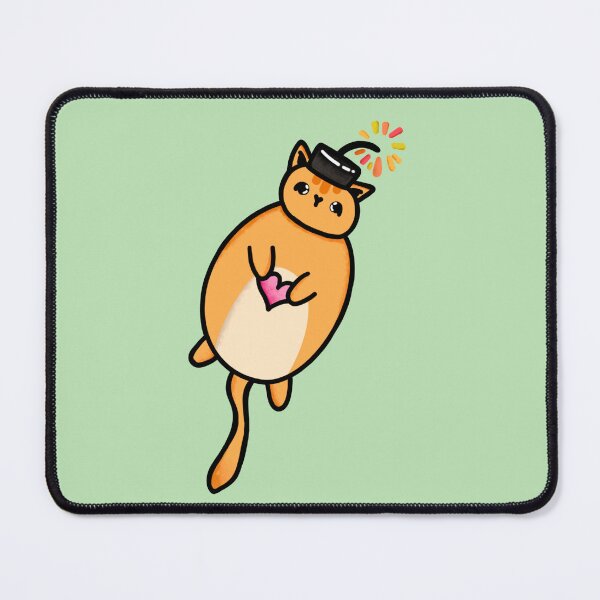 Artikelvorschau, Love Bomb Cat grün entworfen und verkauft von Cloudkitten23.