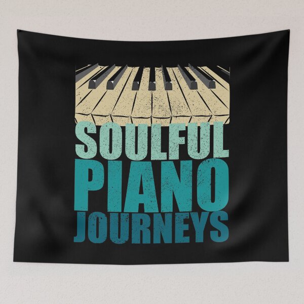 Item preview, Soulful Piano Journeys, Piano’s key with vintage colors and texture designed and sold by CJansuebsri.