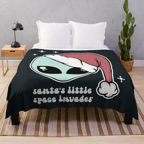 Item preview, Santa's Little Space Invader designed and sold by sasyall.