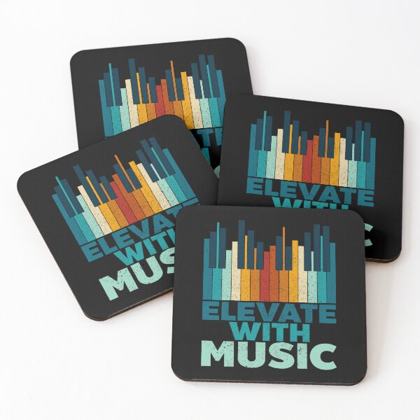 Item preview, Elevate with Music, Piano’s key with vintage colors and texture designed and sold by CJansuebsri.