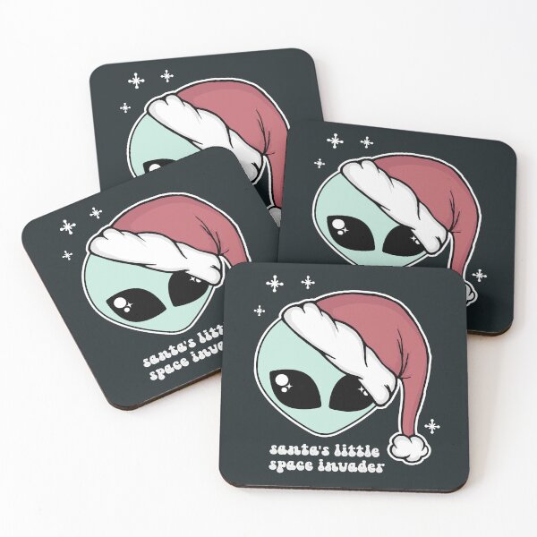 Item preview, Santa's Little Space Invader designed and sold by sasyall.