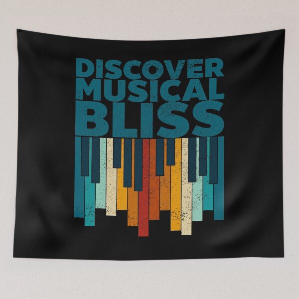 Item preview, Discover Musical Bliss, Piano’s key with vintage colors and texture designed and sold by CJansuebsri.