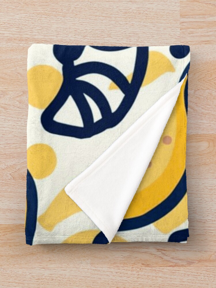 Thumbnail 3 of 6, Throw Blanket, Pattern Lemon designed and sold by timegraf.