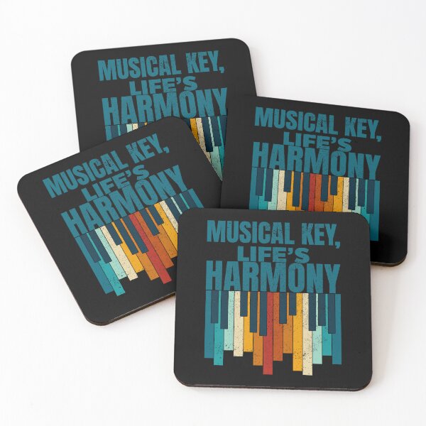 Item preview, Musical Keys, Life's Harmony, Piano’s key with vintage colors and texture designed and sold by CJansuebsri.