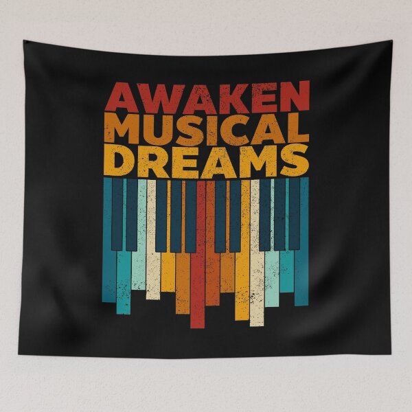 Item preview, Awaken Musical Dreams, Piano’s key with vintage colors and texture designed and sold by CJansuebsri.