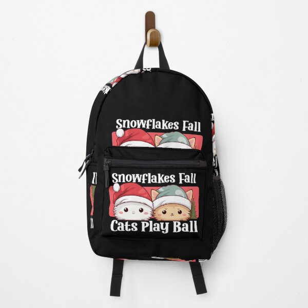 Item preview, Snowflakes Fall Cats Play Ball designed and sold by RuggedCocoShop.