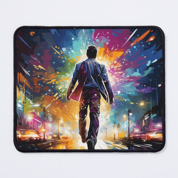Item preview, Colorful Departure – Vibrant Urban Journey Art Print designed and sold by SmartDesignByBB.
