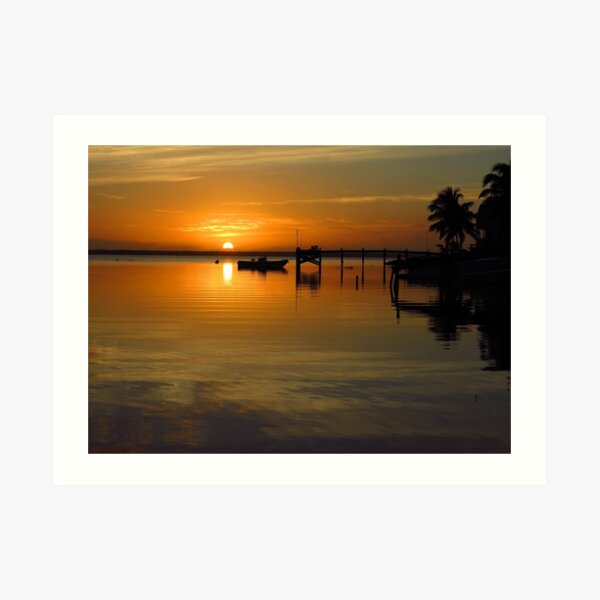 South Beach Sunset Art Print